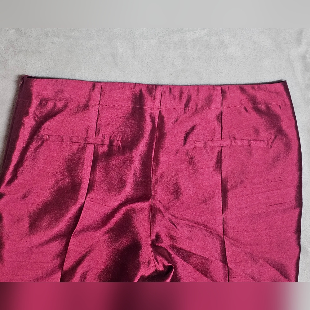 Talbots Women's Lightweight Red Dress Pants 12P Hidden‎ Zipper NWT. - Picture 2 of 15
